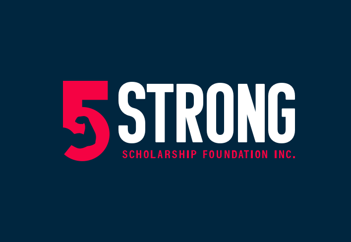 5 Strong logo on blue background